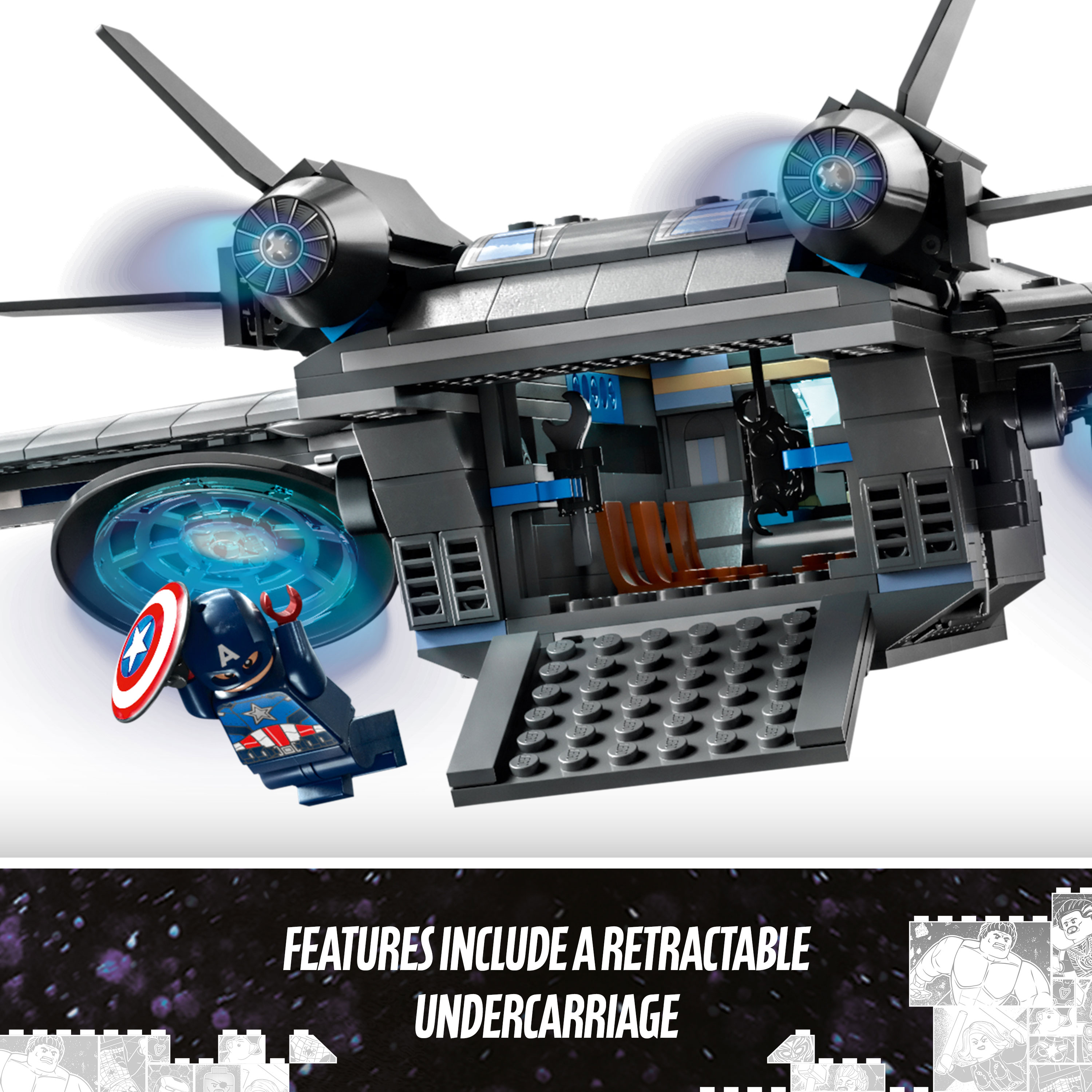 ▻ Review: LEGO Marvel 76248 The Avengers Quinjet - HOTH BRICKS