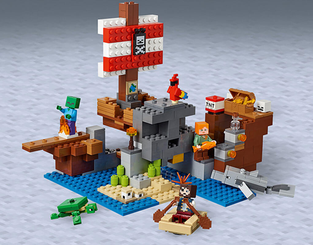 minecraft pirate ship lego