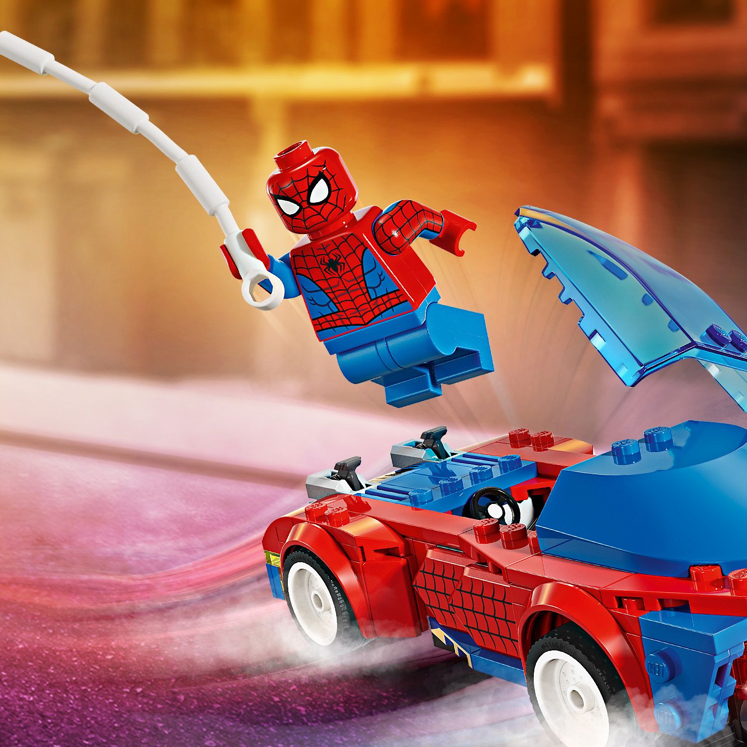 Lego spiderman car online