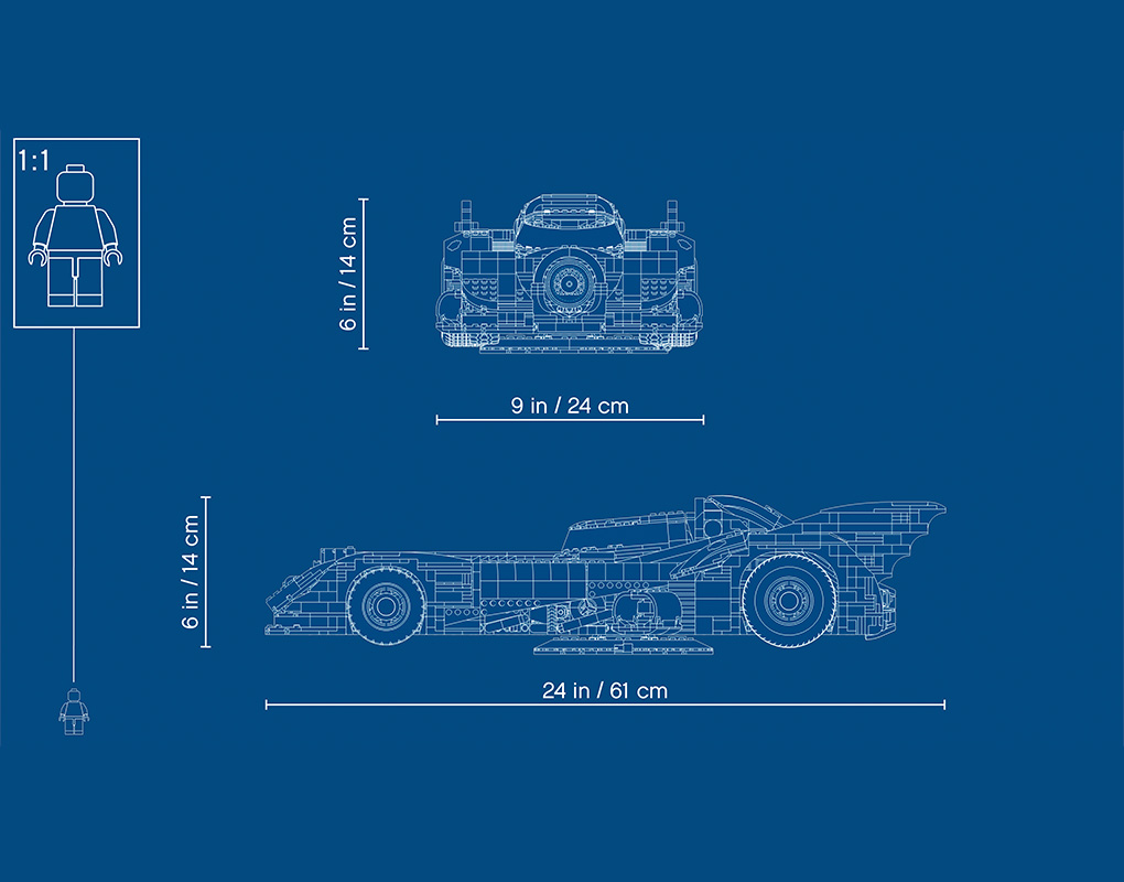 lego 76139 dimensions