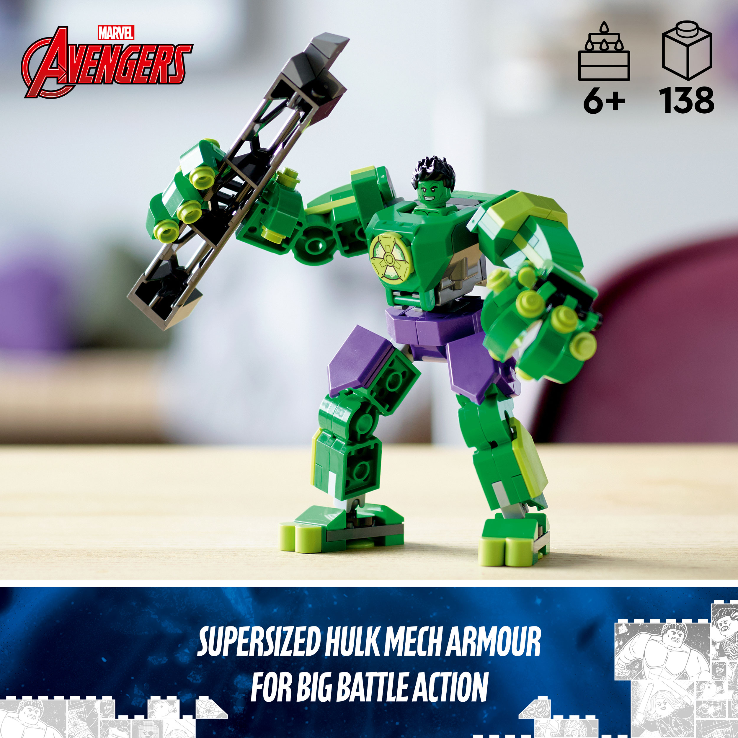 Lego hulk armor sale