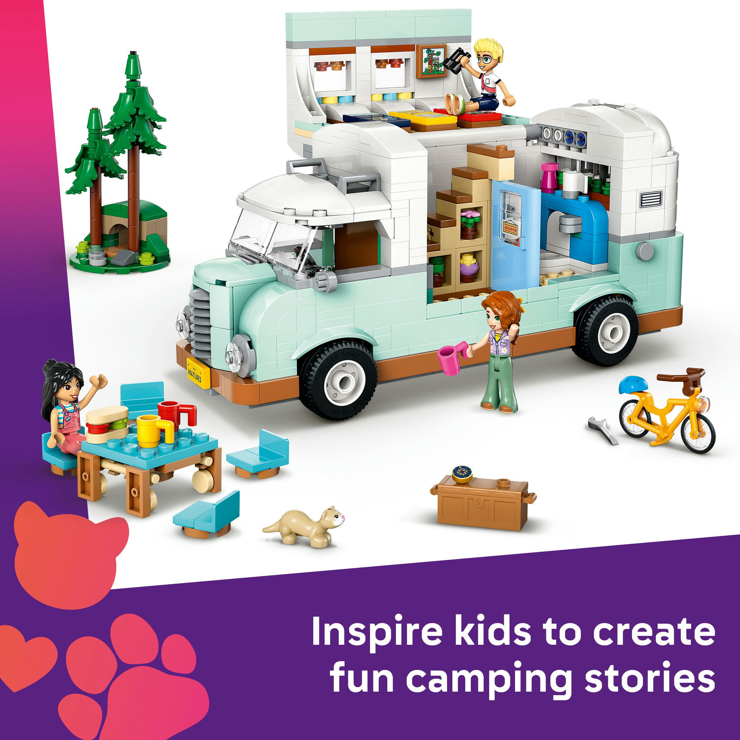 BrickMagic.Asia | 42663 LEGO® Friends Friendship Camper Van Adventure