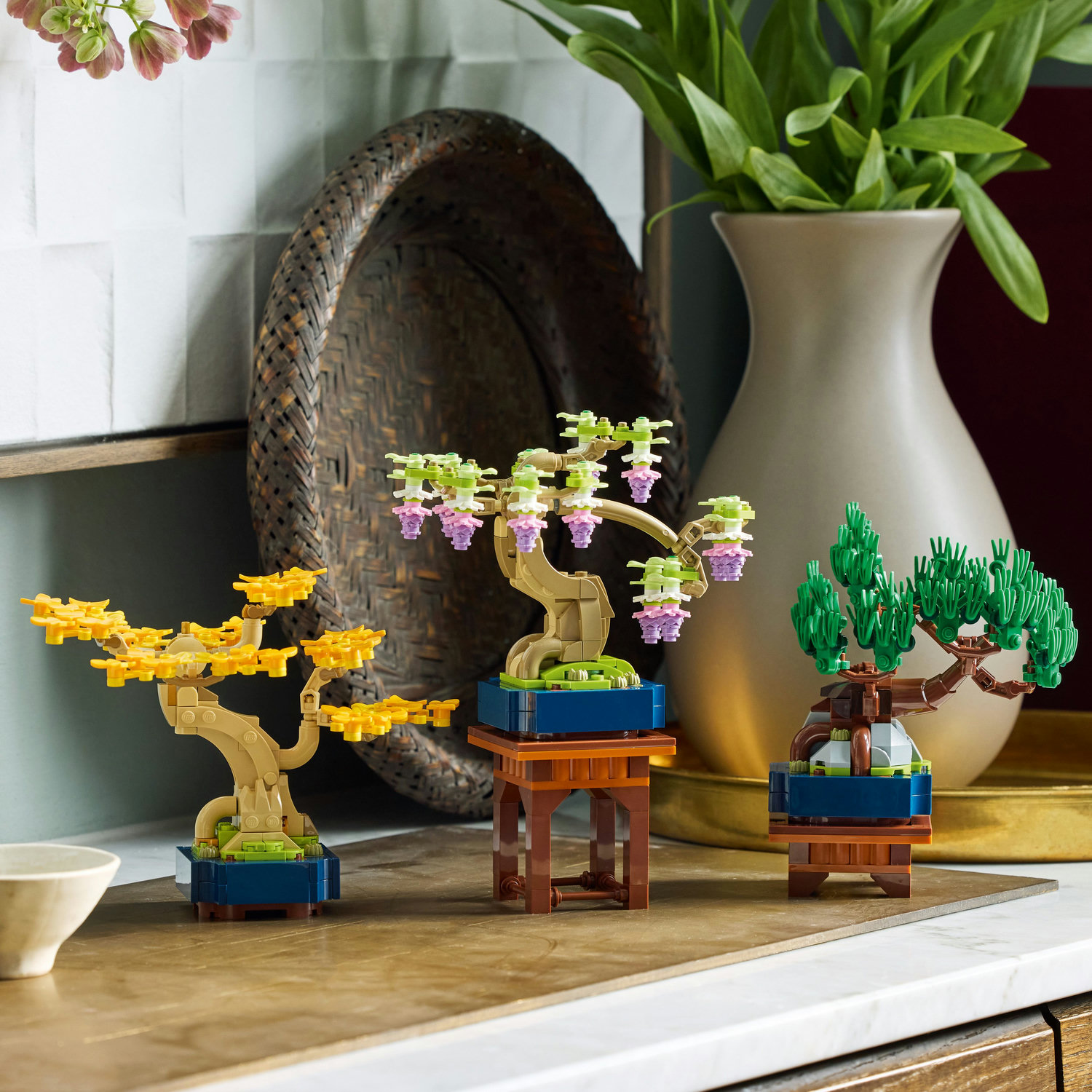 floating bonsai Floating Stone Planter with Magnetic Base – Alexander Hampton main image 1